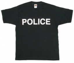 Police T-Shirts Black Police Tee