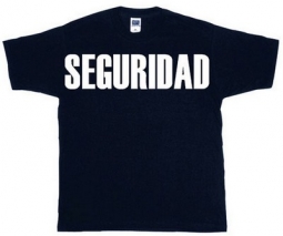 Seguridad Shirt Black/White Seguridad Raid Tee