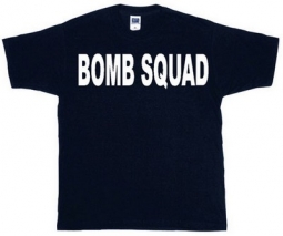 Bomb Squad Shirts Black/White Two Sided Tee