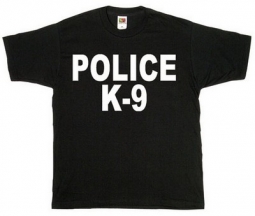 Police K-9 Logo Raid T-Shirts Two-Sided