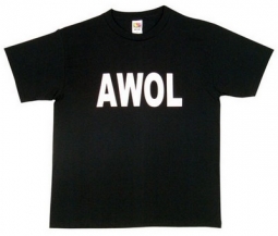 Military T-Shirt Awol Shirt Two-Sided