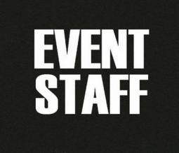 Event Stafff Shirts Black Double Sided Shirt