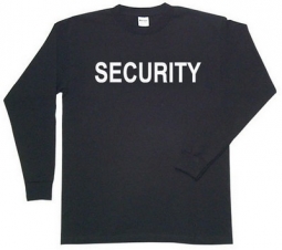 Security T-Shirts Long Sleeve Shirt Black