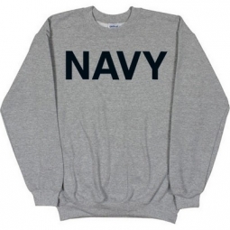 Navy Logo Sweatshirt Grey/Black