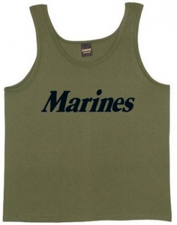 Marines Logo Tank Top Olive Drab Tank