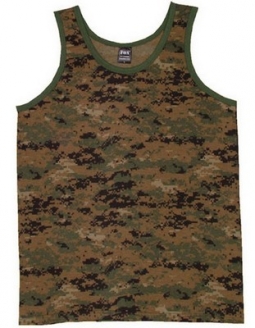 Digital Camouflage Tank Top Digital Woodland Camo