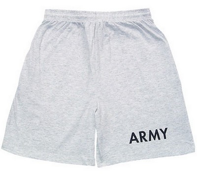 Army Training Shorts Grey Army Logo Shorts: Army Navy Shop