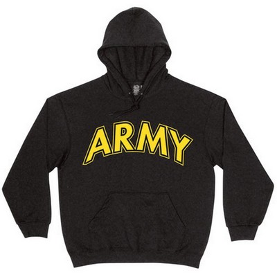 Army Hoodies Black/Gold Arched Army Logo: Army Navy Shop