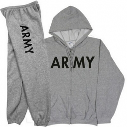 Army Sweatjacket And Sweatpants Set