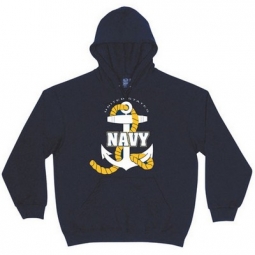 United States Navy Anchor Graphic Hooded Sweatshirt