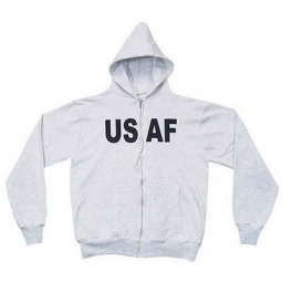 United States Air Force Zip Front Hooded Sweatshirts