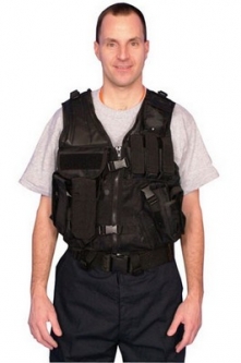 Mach-1 Tactical Vest Solid Black Vest