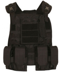 Military Modular Plate Carrier Vest Black