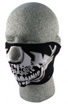 Sports Half Mask Chrome Skull Mask