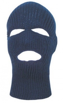 Acrylic Face Masks Navy Blue Three Hole Mask