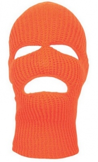 Acrylic Face Masks Orange Three Hole Mask