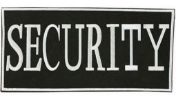 Security Logo Id Patches 2 X 4 Inches