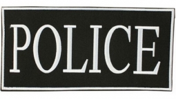 Police Logo Hook Back Id Patch 4 X 9 Patches