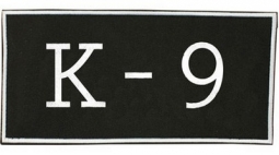 K-9 Unit Logo Hook Back Id Patch 4 X 9 Patches