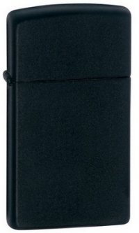 Slim Zippo&Reg; Lighter Black Matte