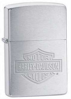 Harley Davidson Zippo&Reg; Lighter Brush Chrome