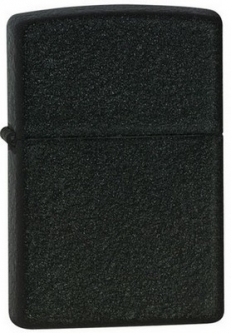 Genuine Zippo&Reg; Lighter In Black Crackle