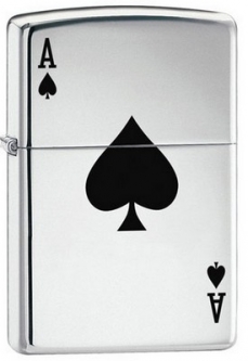Ace Of Spades Genuine Zippo&Reg; Lighter