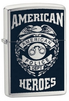 American Heroes Zippo&Reg; Lighter Police Dept