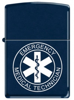 EMT Zippo&Reg; Lighter Navy/White