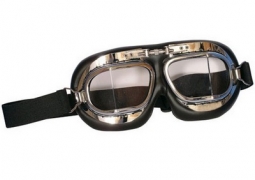 Royal Air Force Military Goggles Chrome And Black