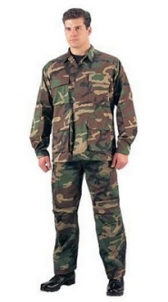 Camouflage Pants Woodland Camo BDU Pants 2XL Longs