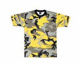 Camouflage T-Shirts - Yellow Camo Shirt 2XL