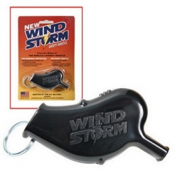 Windstorm Safety Whistle In Black