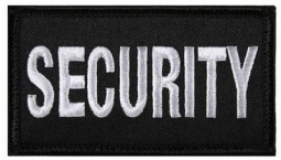 Security Patch Black/Silver Hook Back