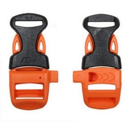 Whistle Buckle 5/8 Inch Whisteloc Orange/Black