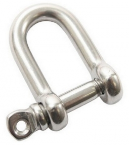D Shackle 5/32 Inch With Screw Pin