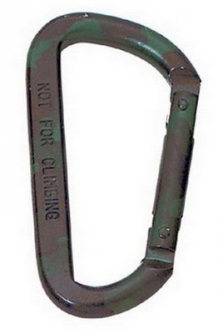 Camouflage Carabiner Keyring 80Mm