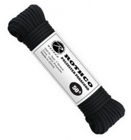 7 Strand Paracord Black 50 Foot