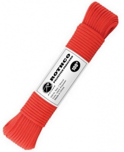 100 Foot Paracord Red 550 Lb Test Cord