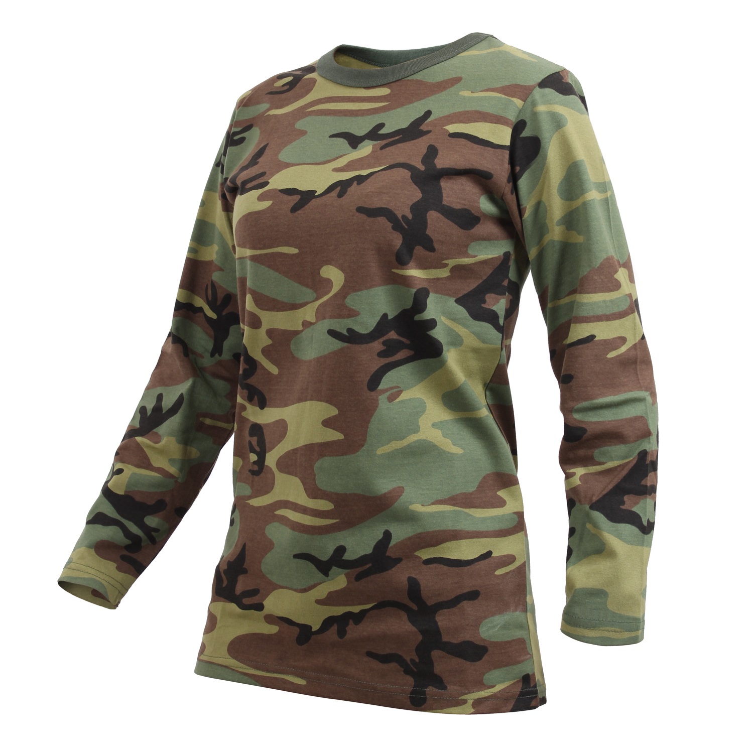 Women's Long Sleeve Camo TShirt Army Navy Shop