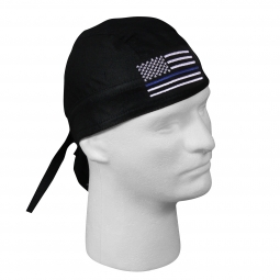 Thin Blue Line USA Flag Headwrap