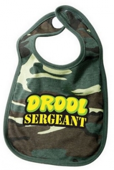 Infants Camo Bib Drool Sergeant Baby Bib