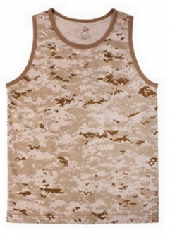 Men's Camo Tank Top Desert Digital Camo Tank