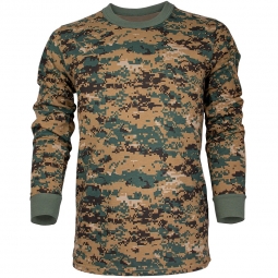 Digital Woodland Camo Long Sleeve Shirt