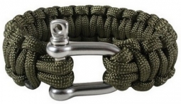 Olive Drab Paracord Bracelet W/D-Shackle