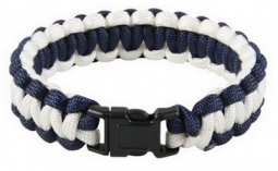 Midnight Blue And White Deluxe Paracord Bracelets