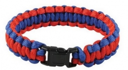 Red And Blue Deluxe Paracord Bracelets