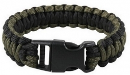 Deluxe Paracord Bracelet Olive And Black