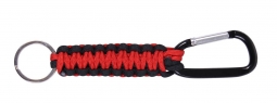 Thin Red Line Paracord Keychain & Carabiner