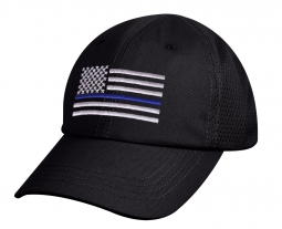Thin Blue Line USA Flag Mesh-Back Tactical Cap